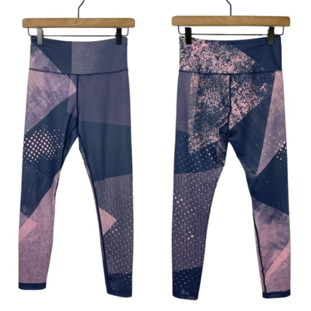 Zyia | Radical Light n Tight Purple & Pink Abstract Pattern High Waist Leggings